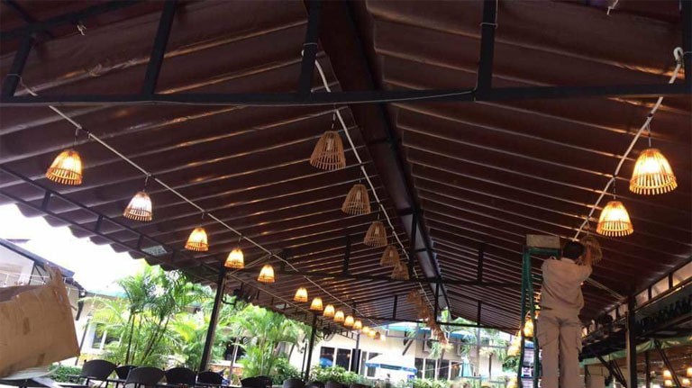 Mái che nhà hàng tại bà rịa 