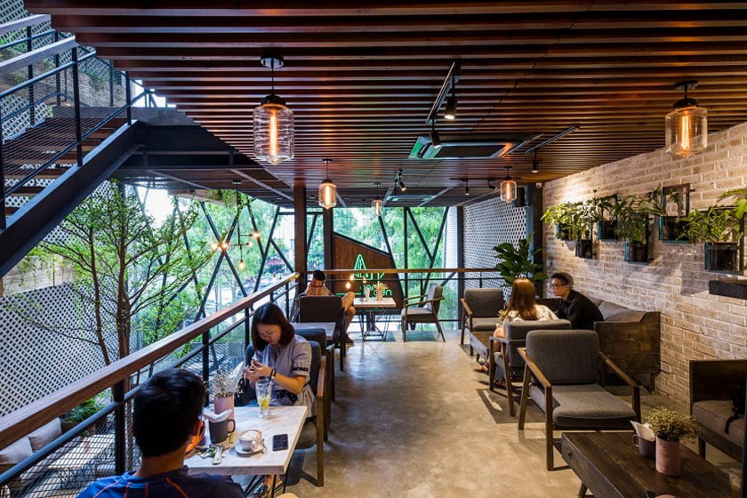 Quán cafe khung thép tại Bà Rịa Vũng Tàu