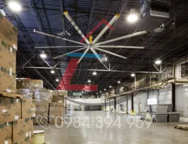 Quạt Công Nghiệp HVLS Là Gì? Lợi Ích & Ứng Dụng Cho Nhà Xưởng Tại Bà Rịa–Vũng Tàu