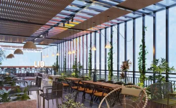 Thi công mái che sân thượng cho quán Cafe, Nhà hàng tầng thượng