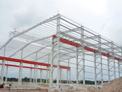 Thi công nhà xưởng khung thép tiền chế tại Phú Mỹ Bà Rịa Vũng Tàu