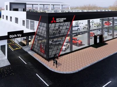  Xây dựng Showroom bằng nhà khung thép tiền chế