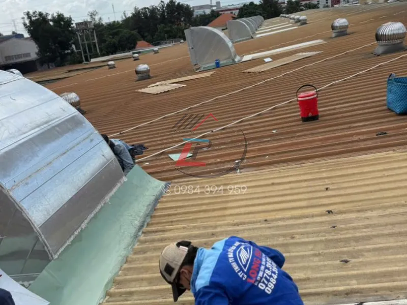Lắp quạt hút hơi nóng nhà xưởng tại Phú Mỹ Bà Rịa Vũng Tàu