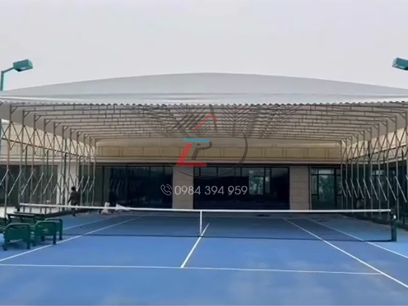 Mái vòm bạt di động trượt ray cho kho bãi công nghiệp