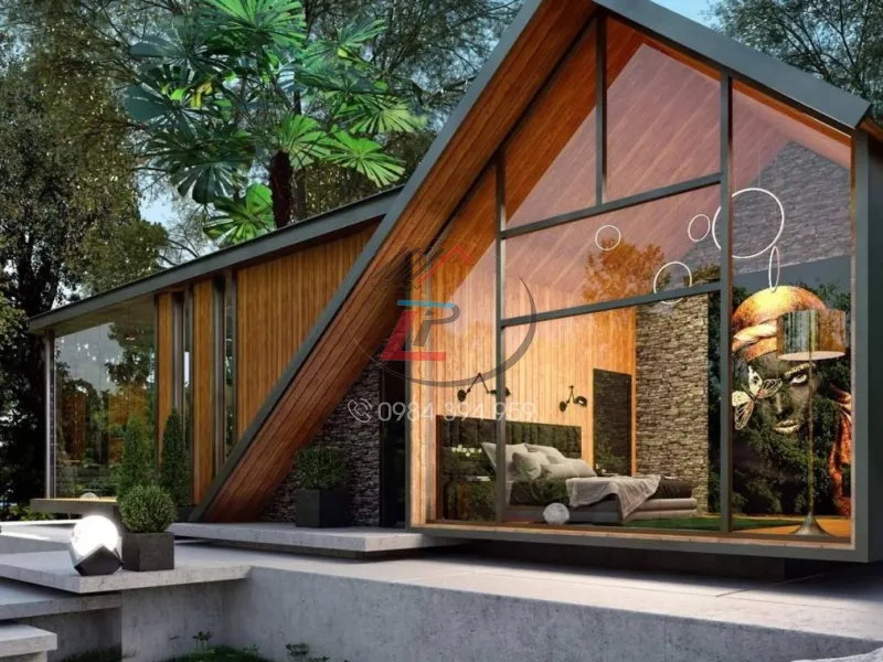 Nhà tiền chế có gác lửng