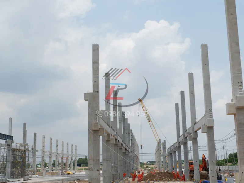 Sàn bê tông đúc sẫn nhà tiền chế
