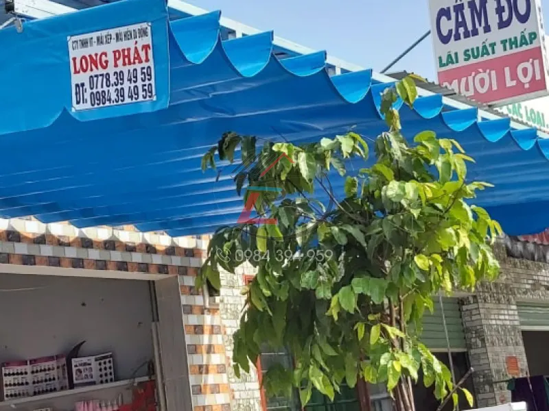 Mái xếp di động quán cà phê